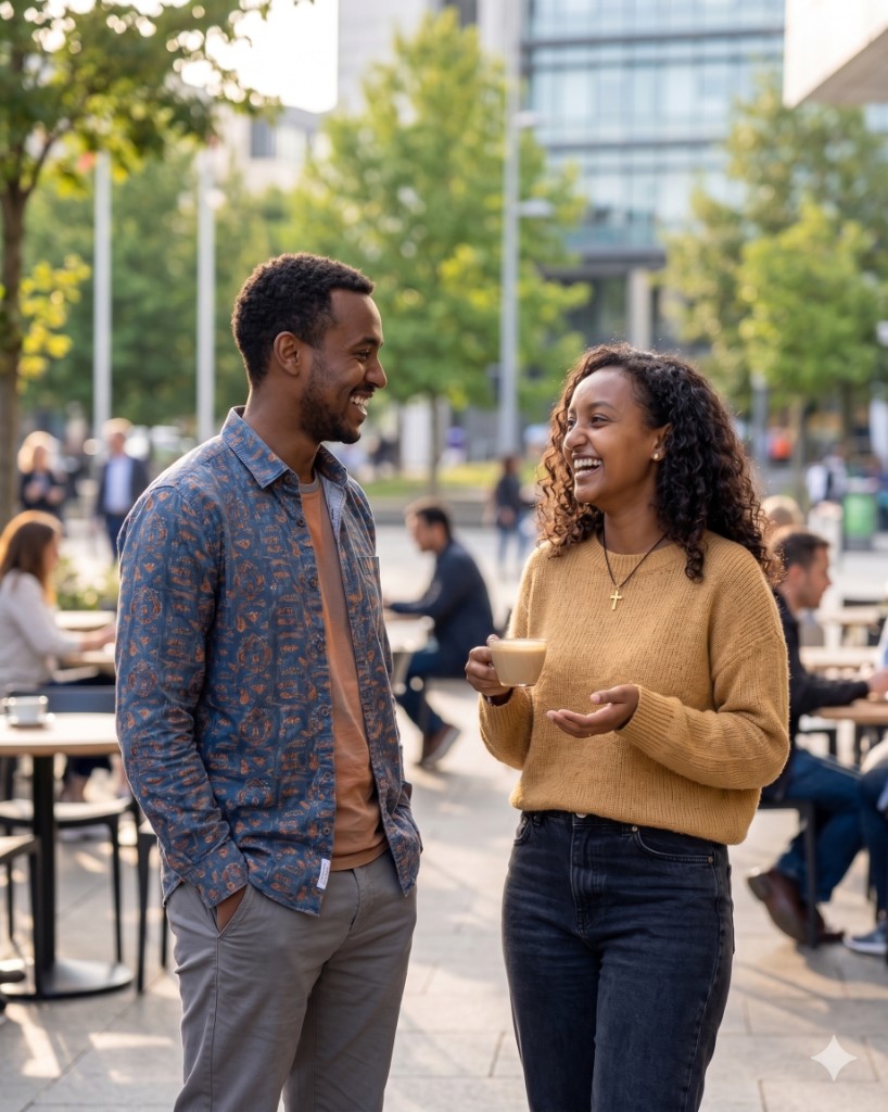 Healthy community enjoying life in Addis Ababa