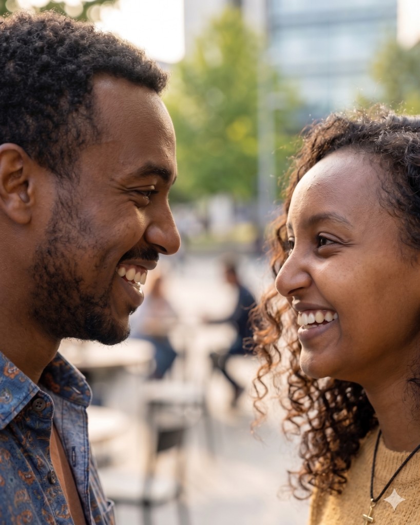Healthy couple enjoying life together